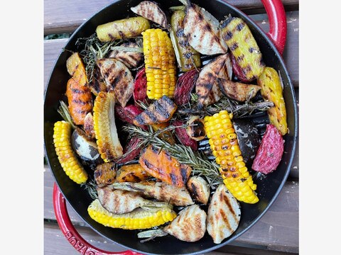 STUBEでキャンプ飯 野菜のグリル